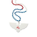 Patriotic Eagle Medallion Beaded Necklace